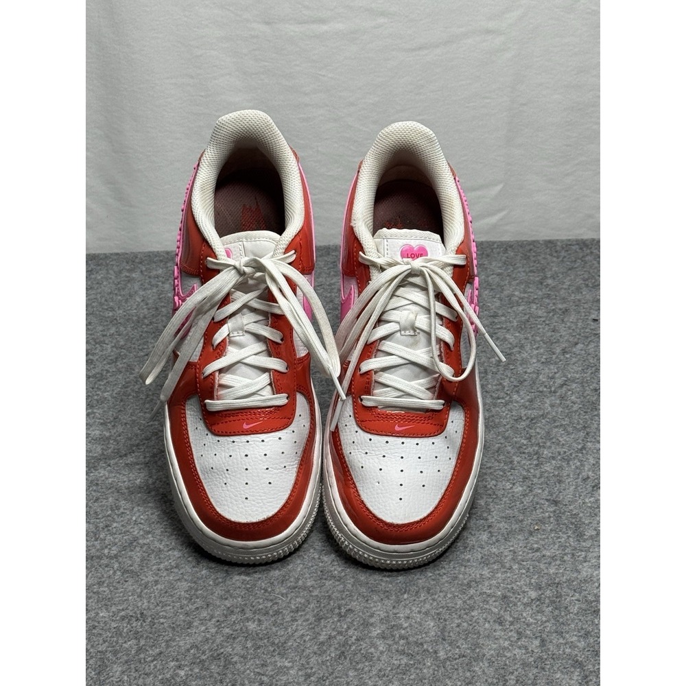 Nike Air Force 1 Athletic Shoes Youth Size 6.5 Women's Size 8 Orange & Pink - Picture 3 of 13